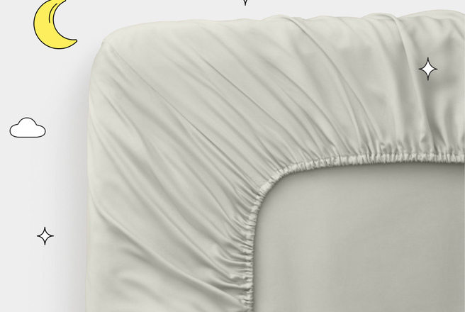 Простынь на резинке Copper Blend из тенселя с медной нитью