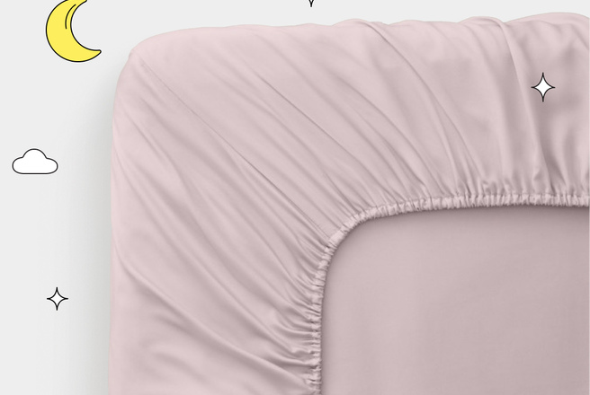 Простынь на резинке из тенселя