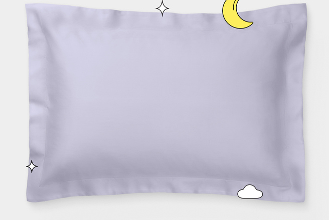 Наволочка 50х70 оксфордская Deepsleep из тенселя с маслом чайного дерева