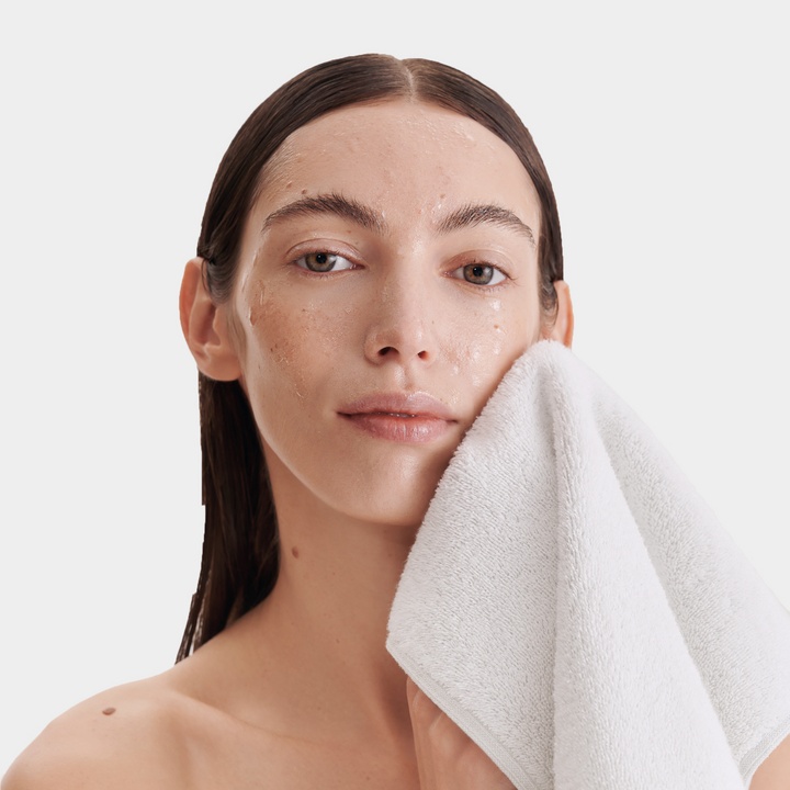 Полотенце из хлопка с медной нитью для лица и тела