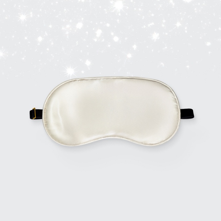 Маска для сна Somia х Ayris Silk, цвет жемчужный