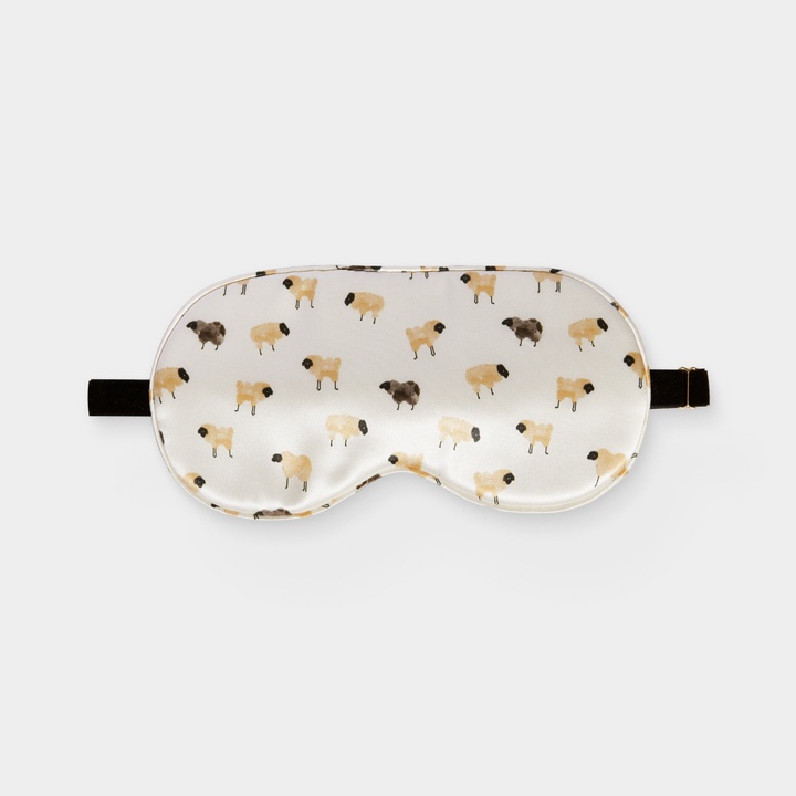 Маска для сна Somia х Ayris Silk, принт овечки
